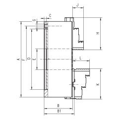 BISON - 4 Ayaklı Döküm Gövdeli Torna Aynası (DIN 6350)