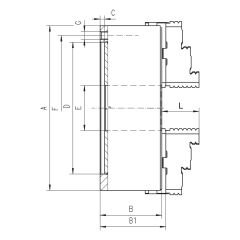 HARVEST - 3 Ayaklı Döküm Döndürülebilir Torna Aynası