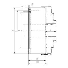 HARVEST - 4 Ayaklı Döküm Döndürülebilir Torna Aynası