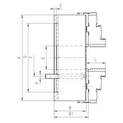 HARVEST - 4 Ayaklı Döküm Döndürülebilir Önden Bağlamalı Torna Aynası