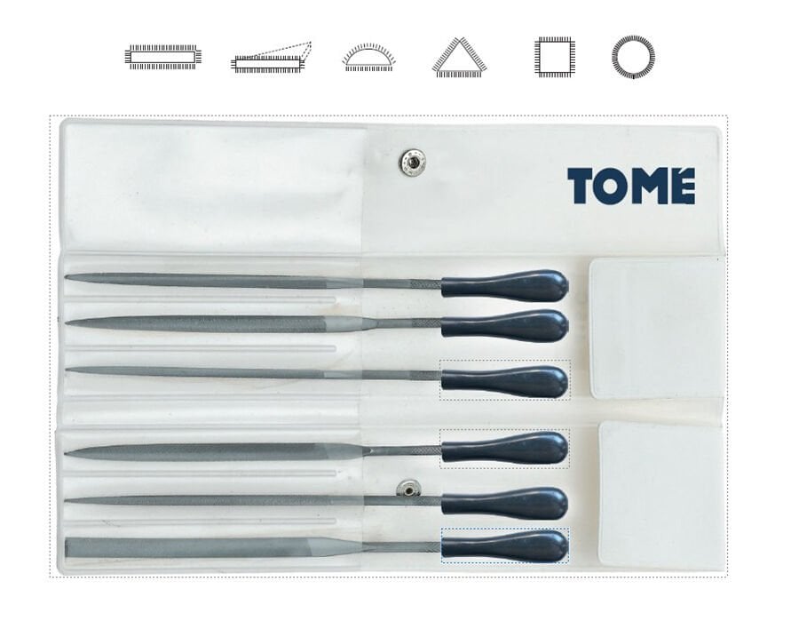180mm SAATÇİ EĞE TAKIMI SAPLI 6 PARÇA