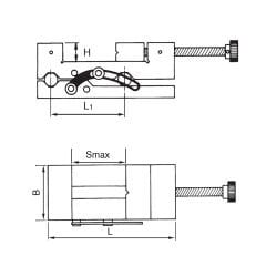 Açılı Vidalı Hassas Mengene