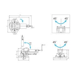 3 Açılı Freze Mengenesi