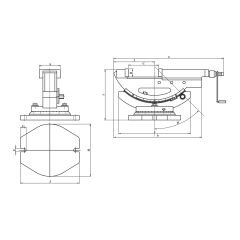 2 Açılı Makina Mengenesi
