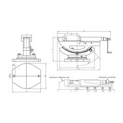 2 Açılı Hidrolik Makina Mengenesi