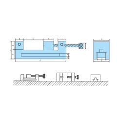 Vidalı Hassas Tezgah Mengenesi