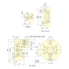2 Ayaklı Açık Merkezli Hidrolik Ayna