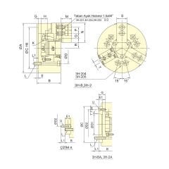 3 Ayaklı Açık Merkezli Hidrolik Ayna