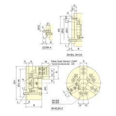 3 Ayaklı Büyük Açık Merkezli Hidrolik Ayna