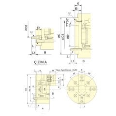 4 Ayaklı Açık Merkezli Hidrolik Ayna