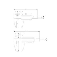 ASIMETO - MANDALLI TİP MEKANİK KUMPAS