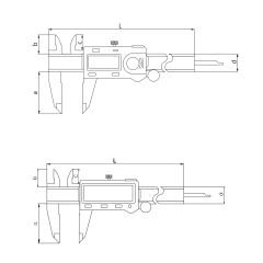 ASIMETO - FULL EKRAN DİJİTAL KUMPAS