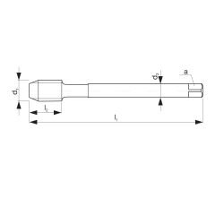 NAREX HELİS MAKİNE KILAVUZU DIN376/C 35° HSSE (4050)