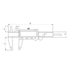 ASIMETO - IP67 DİJİTAL KUMPAS BÜYÜK EKRAN
