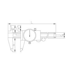 ASIMETO - ALÜMİNYUM KAPLI SAATLİ KUMPAS