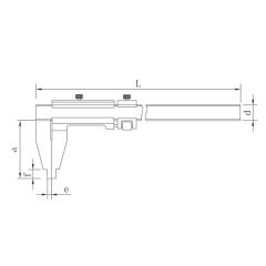 ASIMETO - UZUN ÇENE MEKANİK KUMPAS