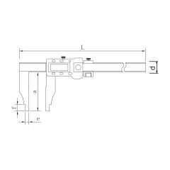 ASIMETO - TEK ÇENE AĞIR İŞ DİJİTAL KUMPAS