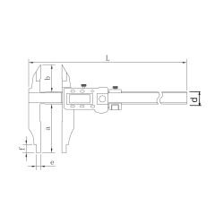 ASIMETO - ÇİFT ÇENE DİJİTAL KUMPAS