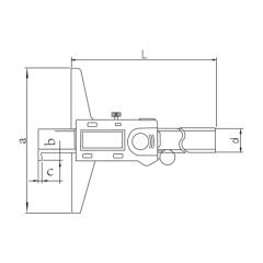 ASIMETO - TEK KANCA DİJİTAL DERİNLİK KUMPASI