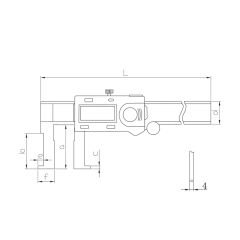 ASIMETO - İÇ KANAL DİJİTAL KUMPAS