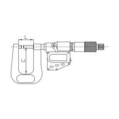 ASIMETO - IP65 DERİN BOĞAZ DİJİTAL MİKROMETRE