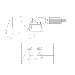 ASIMETO - IP65 DİJİTAL TEK NOKTA MİKROMETRE