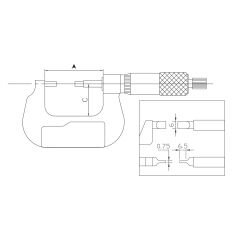 ASIMETO - BIÇAK AĞIZLI MEKANİK MİKROMETRE