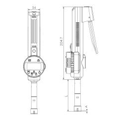 ASIMETO - MANDALLI 3 NOKTA DİJİTAL MİKROMETRE