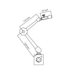60x50x55mm HİDROLİK MANYETİK AYAK
