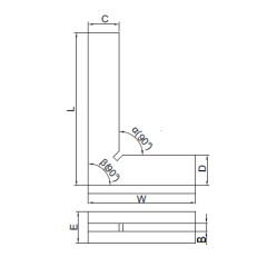 ASIMETO - EKSTRA GENİŞ TABAN ÇELİK GÖNYE