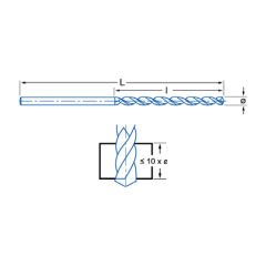 IZAR DIN1869 S FORMU UZUN MATKAP UCU HSSCo5