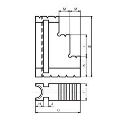 TOS - Kepenkli Torna Aynası Ayak (1 Adet)