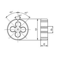 CZTOOL İNCE DİŞ PAFTA HSS
